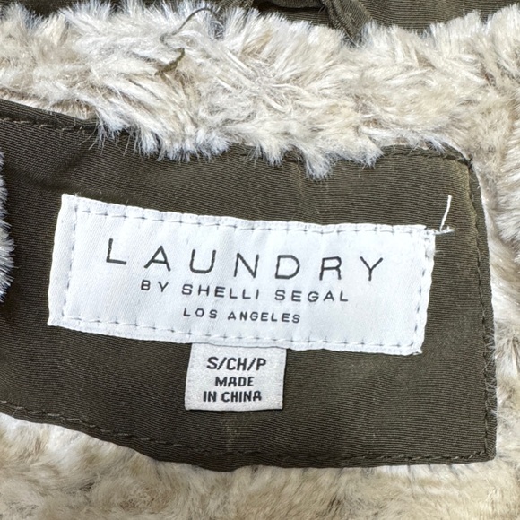 Laundry By Shelli Segal Olive Quilted Puffer Jacket EUC S - Picture 14 of 15